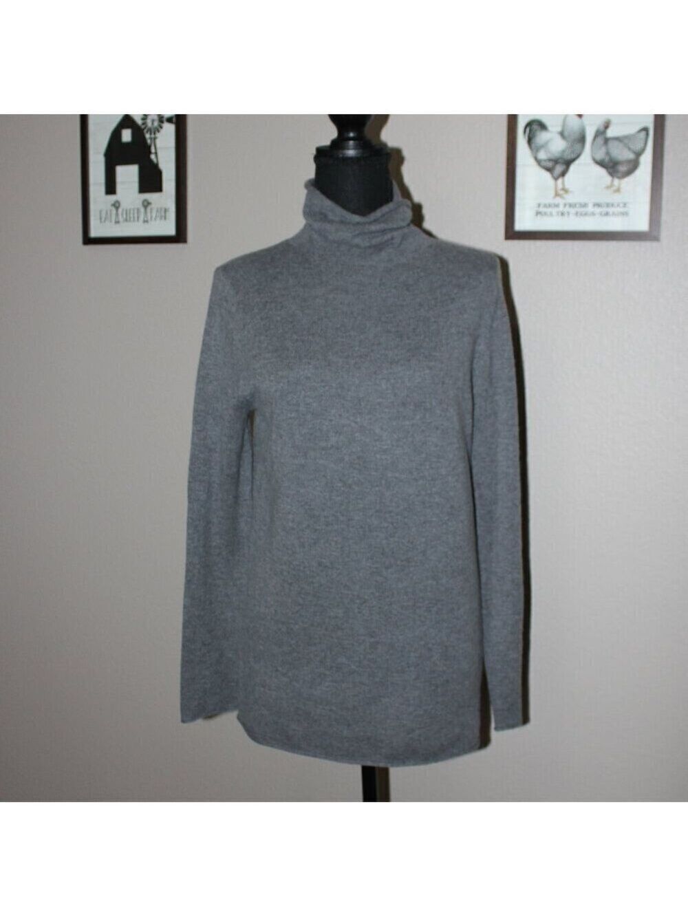 Halogen NWT Cashmere Blend Turtleneck Sweater Size LP